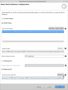 Make Blast Database with Mapping file