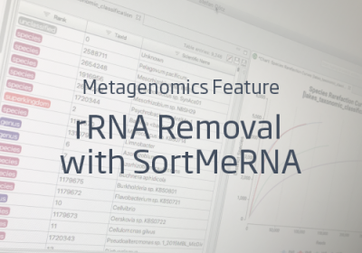 metatranscriptomics SortMeRNA OmicsBox rRNA ribosomal removal filtering